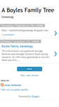 Mobile Screenshot of boylesfamilygenealogy.blogspot.com