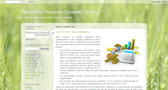 Desktop Screenshot of patrimoinefinancesconseils.blogspot.com