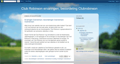 Desktop Screenshot of clubrobinson-ervaringen-beoordelingen.blogspot.com