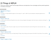 Tablet Screenshot of neflins23things.blogspot.com