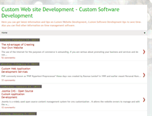 Tablet Screenshot of custom-software-website-development.blogspot.com