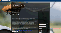Desktop Screenshot of lifewithnocar.blogspot.com