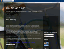 Tablet Screenshot of lifewithnocar.blogspot.com