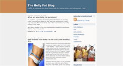 Desktop Screenshot of bellyfatblog.blogspot.com