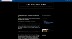 Desktop Screenshot of flagfootballplays.blogspot.com