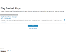 Tablet Screenshot of flagfootballplays.blogspot.com