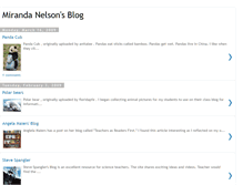 Tablet Screenshot of mirandanelsonsblog.blogspot.com