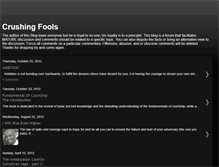 Tablet Screenshot of crushingfools.blogspot.com