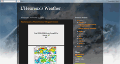 Desktop Screenshot of lheureuxsweather.blogspot.com