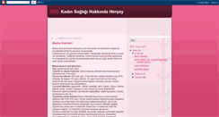 Desktop Screenshot of kadinlarinsagligi.blogspot.com