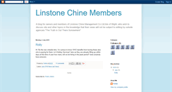 Desktop Screenshot of linstonechinemembers.blogspot.com