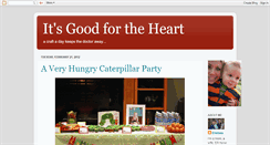 Desktop Screenshot of itsgoodfortheheart.blogspot.com
