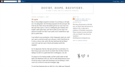 Desktop Screenshot of doubthoperecovery.blogspot.com
