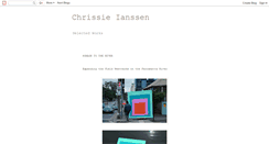 Desktop Screenshot of chrissieianssen.blogspot.com