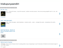 Tablet Screenshot of iniakupunyasendiri.blogspot.com