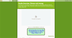 Desktop Screenshot of cardioexercisefitnessandenergy.blogspot.com