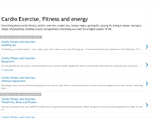 Tablet Screenshot of cardioexercisefitnessandenergy.blogspot.com