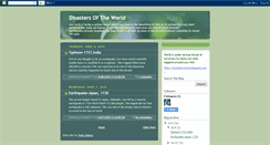 Desktop Screenshot of disastersofworld.blogspot.com