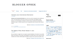 Desktop Screenshot of bloggeroprek.blogspot.com