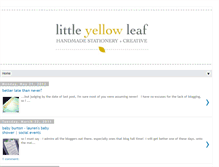 Tablet Screenshot of littleyellowleaf.blogspot.com