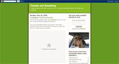 Desktop Screenshot of femaleandbreathing.blogspot.com