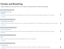 Tablet Screenshot of femaleandbreathing.blogspot.com