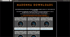 Desktop Screenshot of 4evermadonna-madonnadownloads.blogspot.com