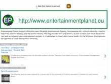 Tablet Screenshot of entplanet.blogspot.com