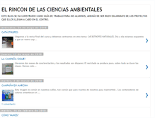 Tablet Screenshot of elrincondelascienciasambientales.blogspot.com