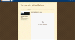 Desktop Screenshot of michaelworldjackson.blogspot.com