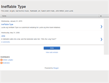 Tablet Screenshot of ineffabletype.blogspot.com
