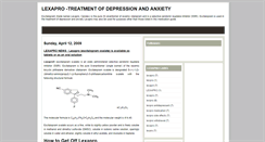 Desktop Screenshot of lexapro-medic.blogspot.com
