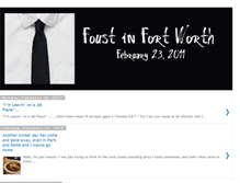 Tablet Screenshot of foustinfortworth.blogspot.com