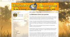 Desktop Screenshot of bibliotecaamarganz.blogspot.com