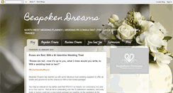 Desktop Screenshot of bespokendreams.blogspot.com