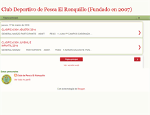 Tablet Screenshot of clubdeportivodepescaelronquillo.blogspot.com