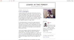 Desktop Screenshot of leavesintheforest.blogspot.com