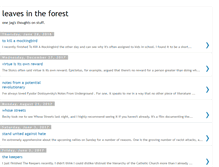 Tablet Screenshot of leavesintheforest.blogspot.com