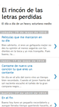 Mobile Screenshot of elrincondelasletrasperdidas.blogspot.com