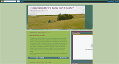 Desktop Screenshot of homespunhensfarmgirlchapter.blogspot.com