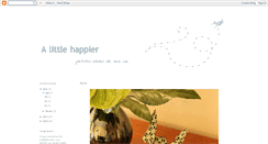 Desktop Screenshot of alittlehappier.blogspot.com