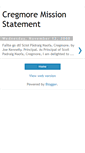 Mobile Screenshot of cregmoremissionstatement.blogspot.com