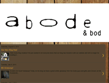 Tablet Screenshot of abodeandbod.blogspot.com