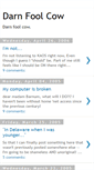 Mobile Screenshot of darnfoolcow.blogspot.com