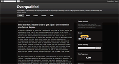 Desktop Screenshot of overqualifiedfilm.blogspot.com