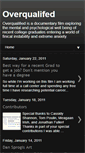 Mobile Screenshot of overqualifiedfilm.blogspot.com