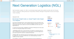Desktop Screenshot of nextgenerationlogistics.blogspot.com