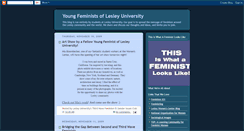 Desktop Screenshot of lesleyuniversityfeminists.blogspot.com