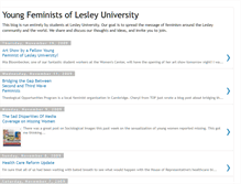 Tablet Screenshot of lesleyuniversityfeminists.blogspot.com