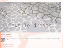 Tablet Screenshot of mytextiledreams.blogspot.com